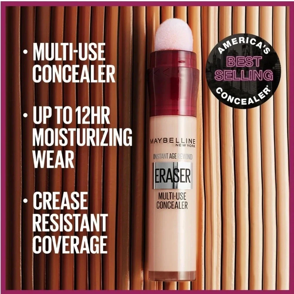 FREE💝 Maybelline Instant Age Rewind Eraser Concealer HAZELNUT 🪞 NEW